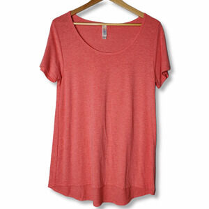 LuLaRoe Classic T Short Sleeve Top Coral Sz S